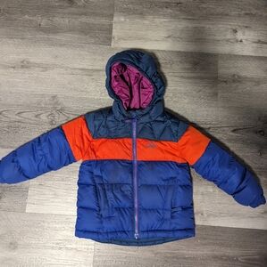 LL Bean Toddler 650 Down Colorblock Insulated Puffer Jacket